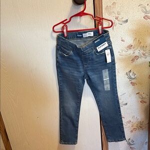 Old Navy Blue Skinny Jeans with Tapered Fit and Faded Details